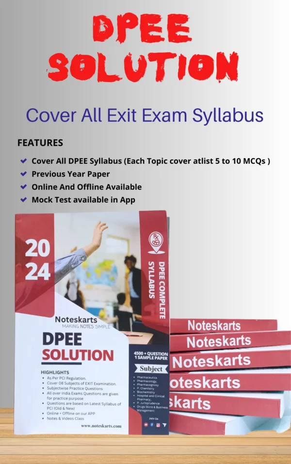 D.Pharm Exit Examination,MCQ Books for D.pharm, D.Pharm Exit Examination KiT, DIPLOMA IN PHARMACY EXIT EXAMINATION (DPEE) - as per PCI Regulations, best book for diploma in pharmacy exit exam book, best book for exit exam diploma in pharmacy exit exam book, Diploma Pharmacy Exit Exam Hand Book (DPEE), Diploma in pharmacy exit exam book pdf free download, Diploma in pharmacy exit exam book pdf download, Diploma in pharmacy exit exam book pdf, d pharmacy exit exam book pdf download, d pharma exit exam questions and answers pdf, d pharma exit exam model paper pdf download, exit exam for d pharmacy, books for diploma in pharmacy