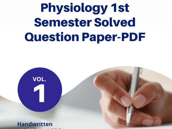 Human Anatomy and Physiology 1st semester Solved Question Paper-PDF