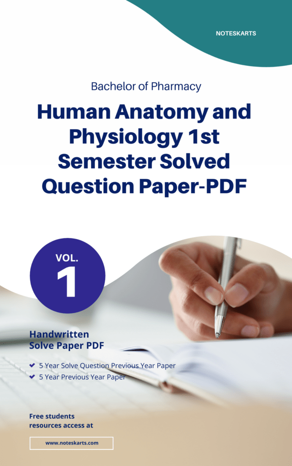 Human Anatomy and Physiology 1st semester Solved Question Paper-PDF