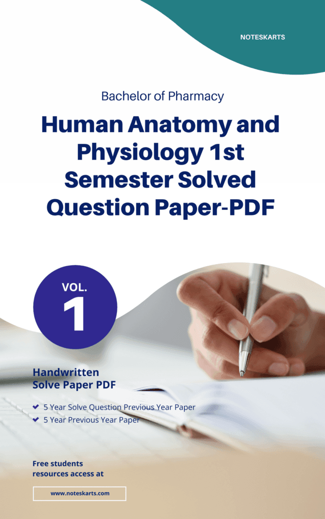 Human Anatomy and Physiology 1st semester Solved Question Paper-PDF ...